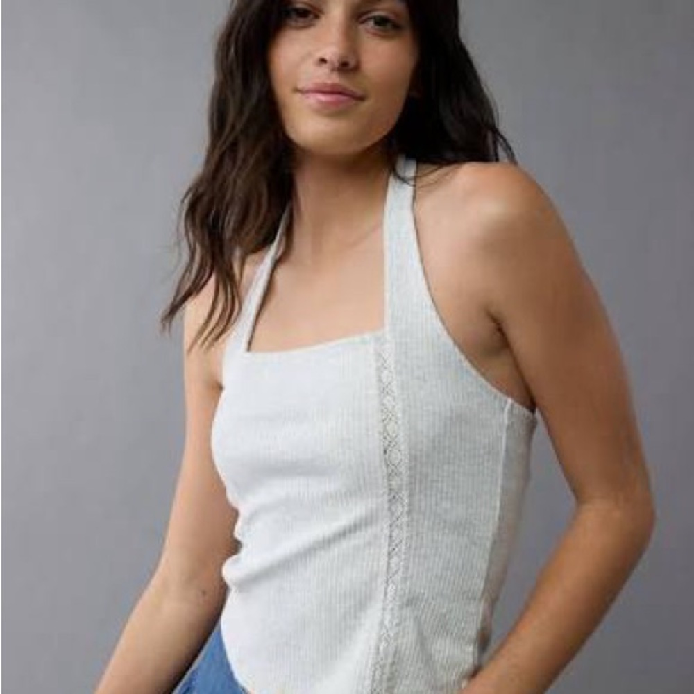 American Eagle Outfitters White Camisole Top